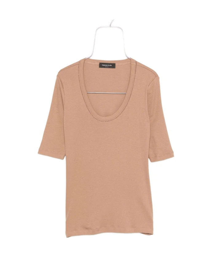 

Свитер верблюжьего цвета, соответствует размеру. Fabiana Filippi, коричневый