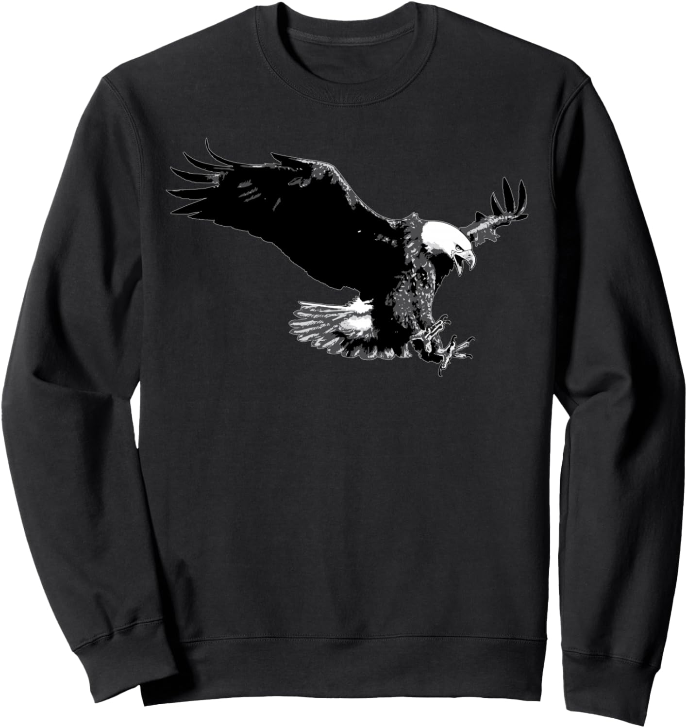 

Забавная толстовка Flying Eagle для любителей орлов, черная, Черный, Забавная толстовка Flying Eagle для любителей орлов, черная
