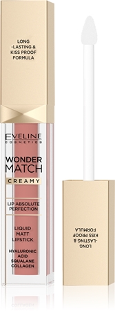 

Стойкая матовая жидкая губная помада с гиалуроновой кислотой Eveline Cosmetics Wonder Match, 04 Carmel 6,8 ml