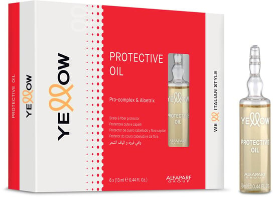 

Масло, защищающее волосы во время окрашивания, в ампулах, 6х13мл Yellow Protective Oil, Alfaparf