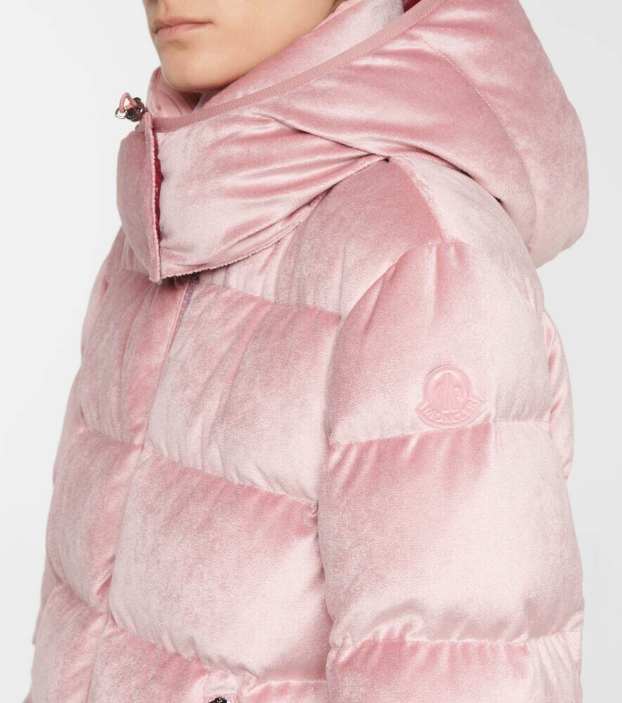 Стеганая бархатная куртка Holostee MONCLER, розовый — фото 4