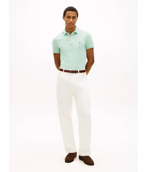 Поло 1985 slim fit Tommy Hilfiger, мятный — фото 2