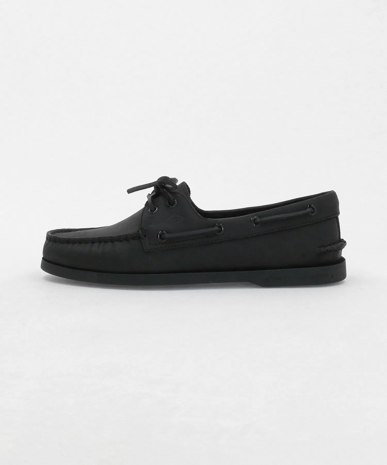 Мужские кожаные мокасины Sperry AUTHENTIC BOAT SHOES чёрные