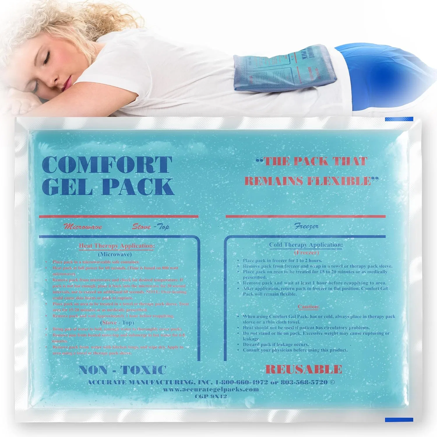 Гель для умывания Accurate Manufacturing — Гель-пакет Comfort Gel Pack белый