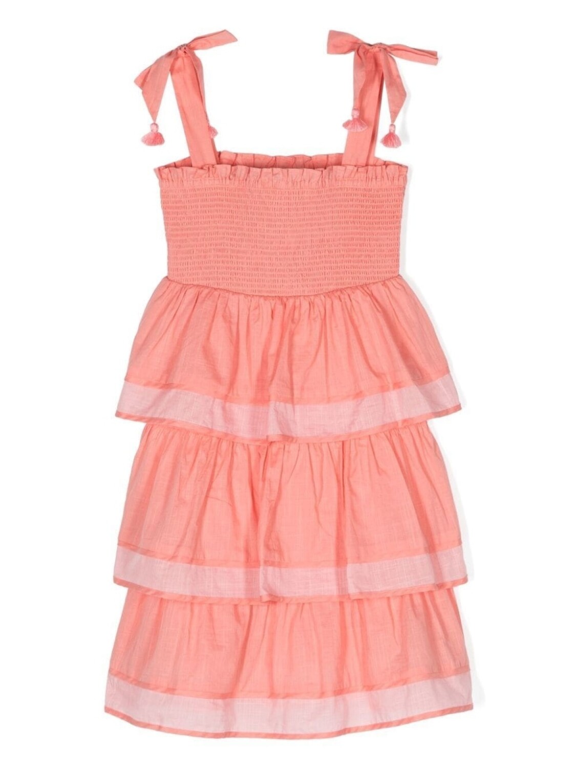 

ZIMMERMANN Kids ярусное платье макси Tiggy, розовый