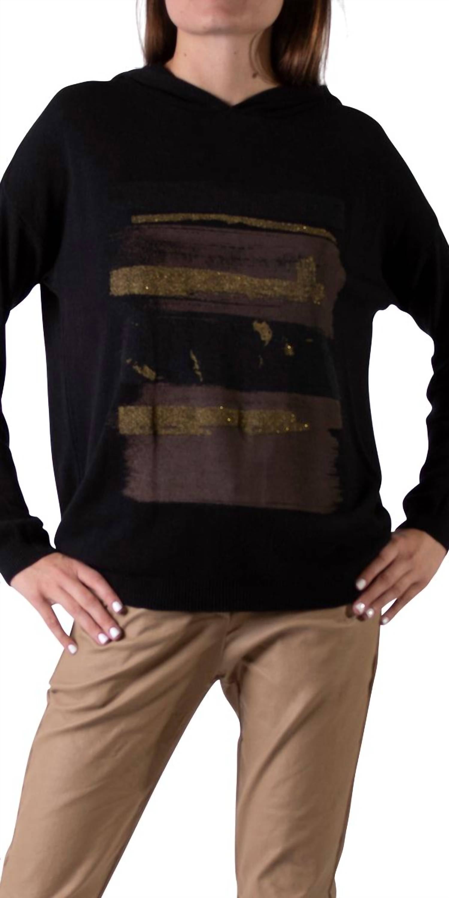 

Толстовка Maya Knit с длинными рукавами черного цвета Gigi Moda, черный