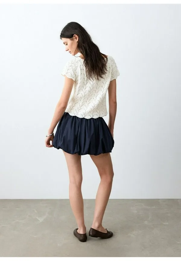 Подростковая блузка Mango Kids, Blanc Cassé — фото 3