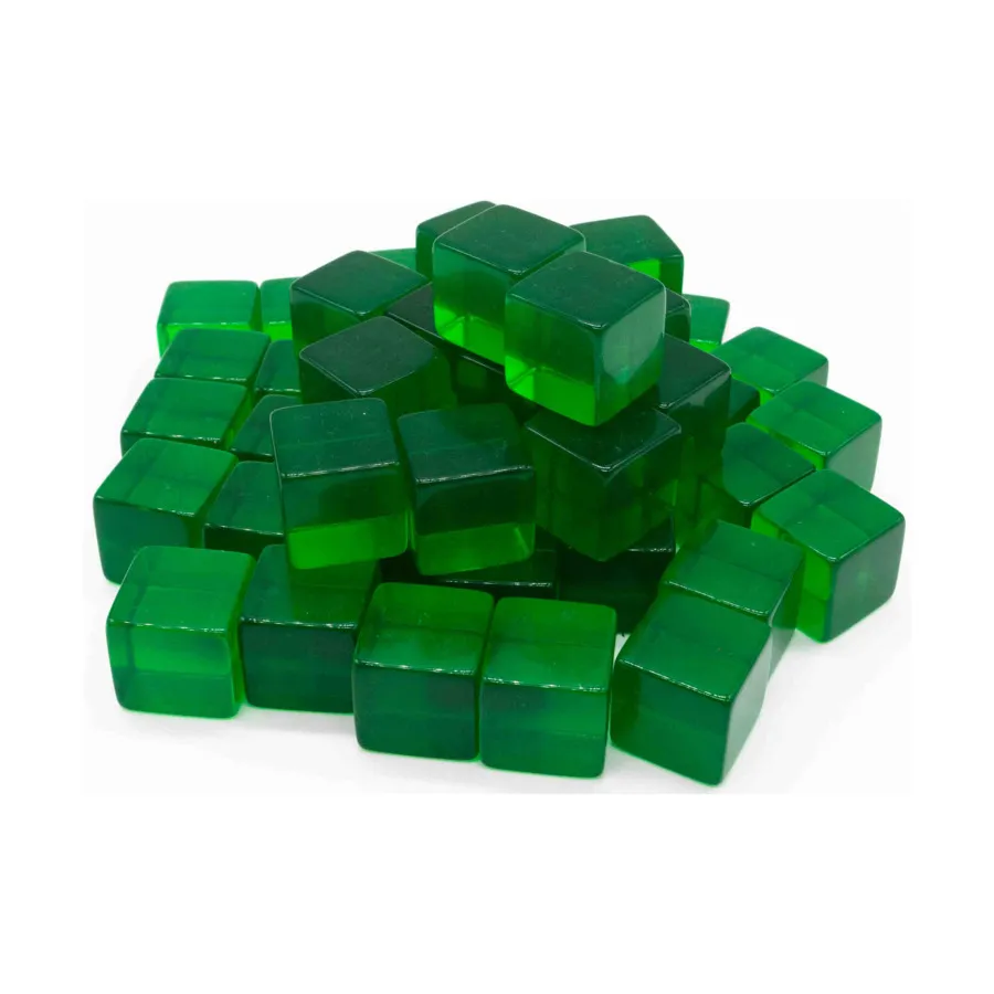 

d6 16 мм пустой зеленый прозрачный (50), Dice - Blank Dice