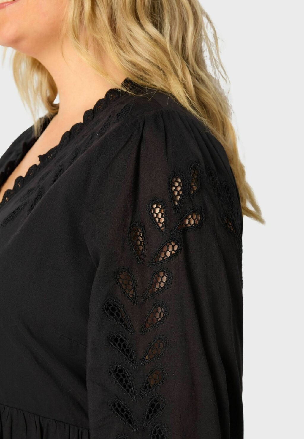 

Повседневное платье CUT WORK DETAIL DRESS Live Unlimited London, черный
