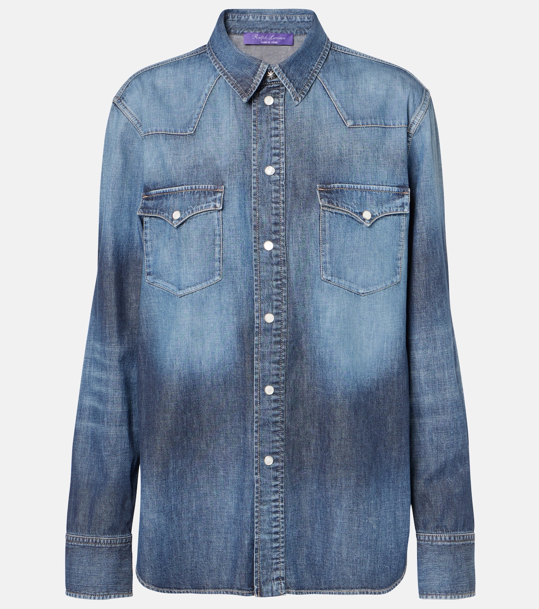 

Хлопковая рубашка Payson Ralph Lauren Collection, Blue Ridge Breeze Wash