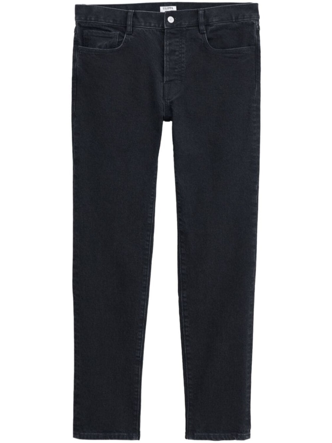 

Filippa K джинсы прямого кроя с эффектом потертости, черный