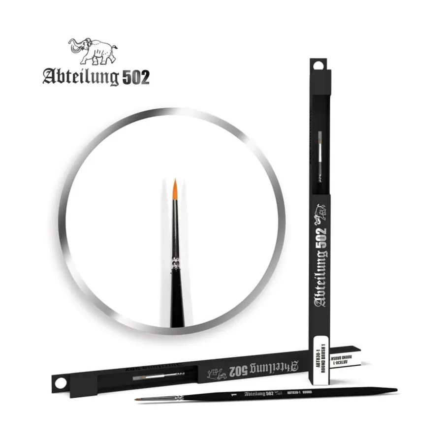

Круглая кисть 1, Abteilung 502 - Marta Kolinsky Brushes (AK-Interactive)