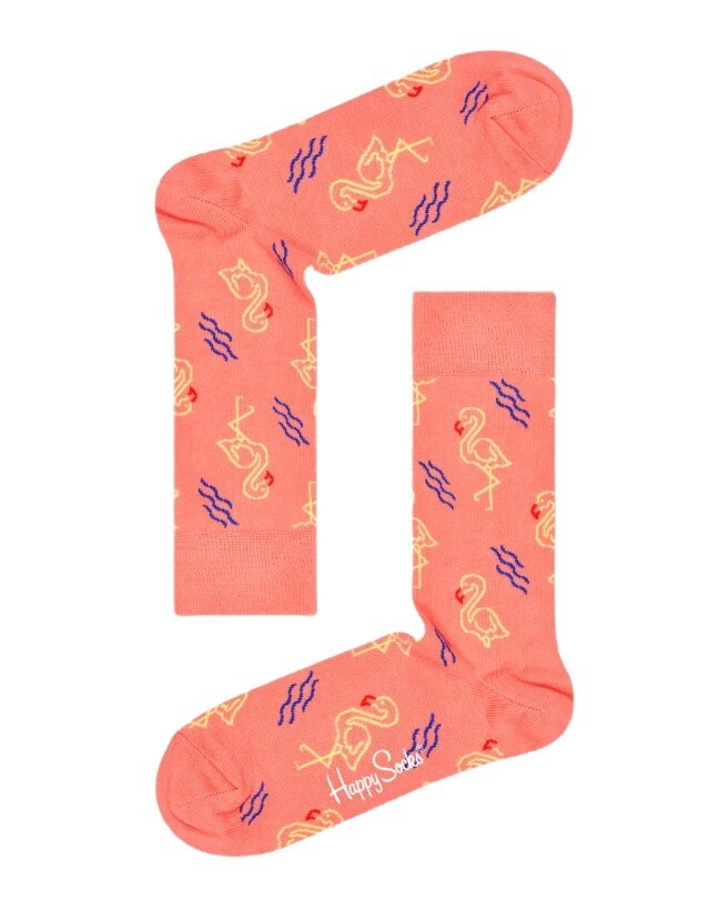 

Носки женские Happy Socks с принтом, коралловый