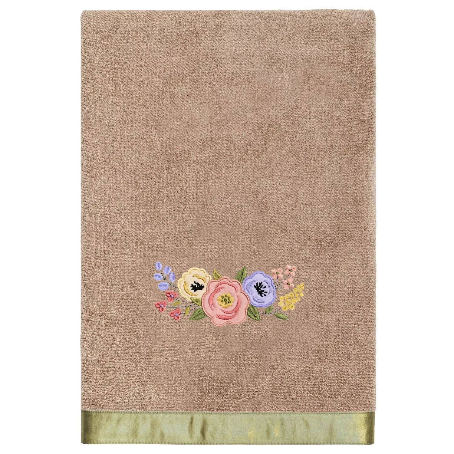 

Linum Home Textiles Турецкий хлопок Verano Набор из 3 украшенных полотенец, белый