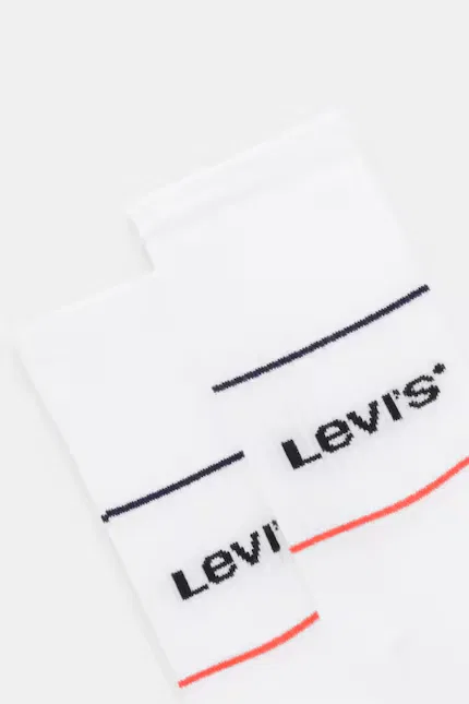 Носки из хлопка 2 шт Levi's, белый — фото 2