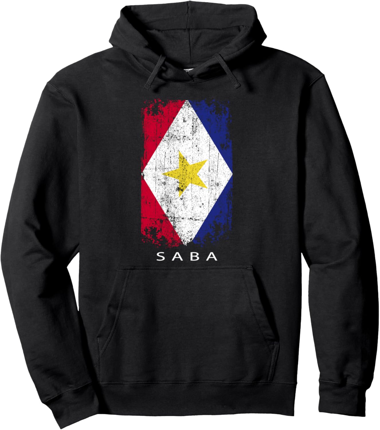 

Худи Saba - Худи с флагом страны Saba Saba Souvenir Design, черный