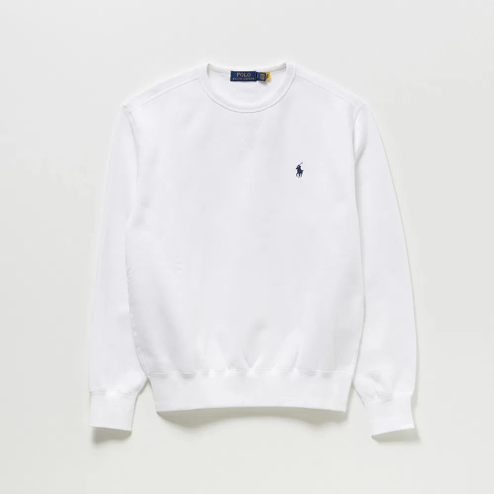 Мужской флисовый свитшот Polo Ralph Lauren, белый