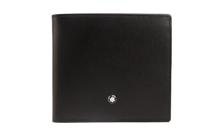 

MONTBLANC Кошелек из кожи коровы Meisterstuck мужской черный