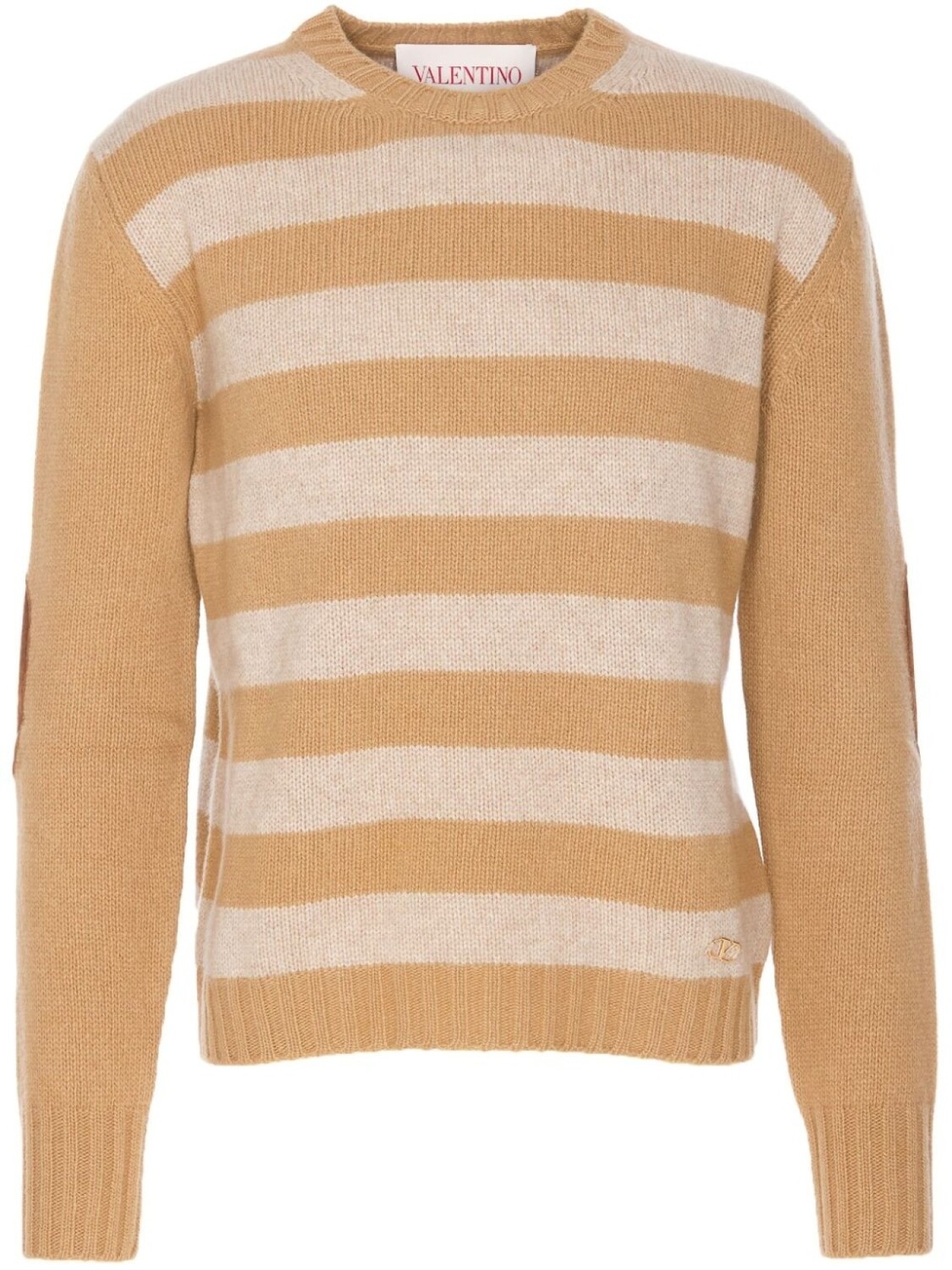 

Valentino Garavani джемпер в полоску, нейтральный цвет