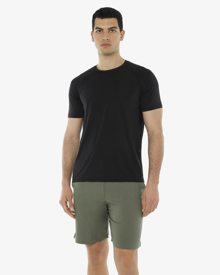 

JAKED Мужская черная синтетическая футболка для фитнеса