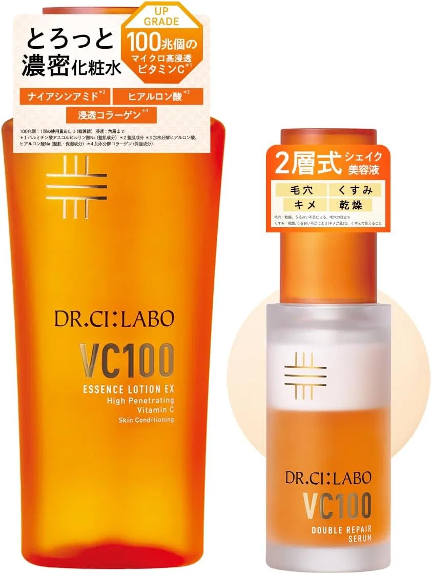 Тоник Dr Ceil Lab — VC100 Essence Lotion EX V и VC100 Double Repair Serum Dr.Ci:Labo, 150 мл