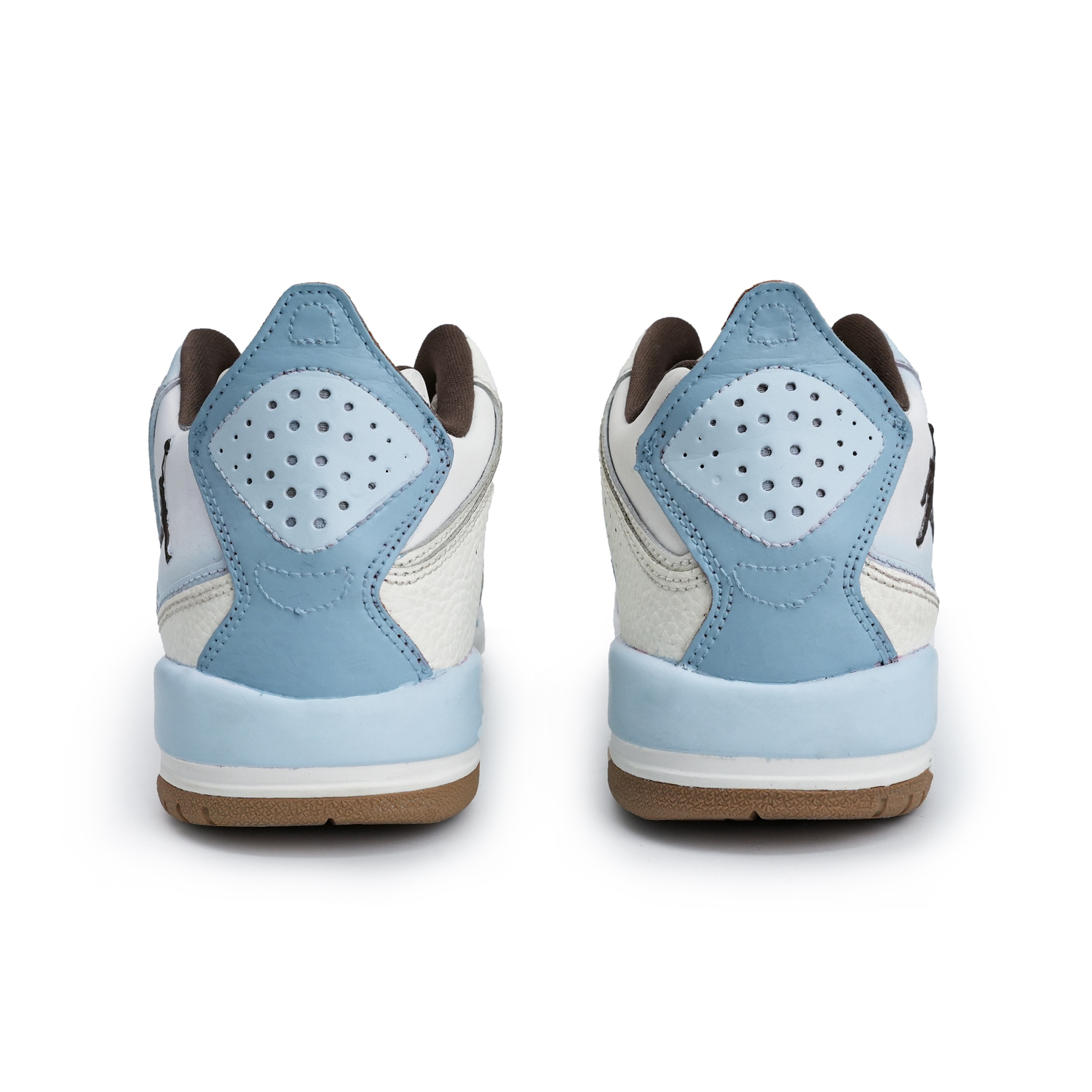 Jordan Courtside 23 Cushioning, Wear Resistant Mid top детские баскетбольные кроссовки Blue Teenagers — фото 4