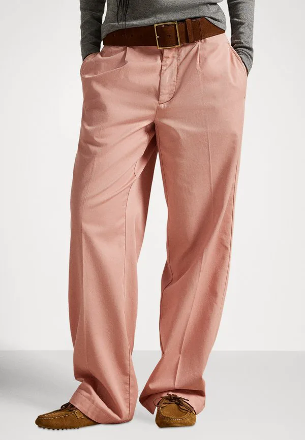 Свободные плиссированные брюки-чиносы Polo Ralph Lauren, Mauve