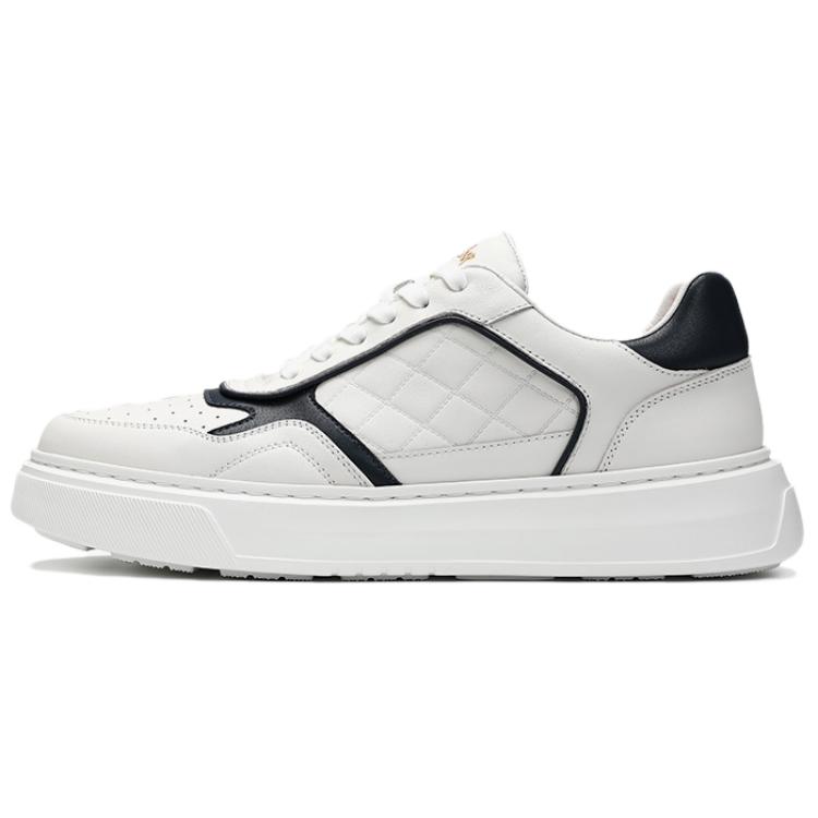 

WALKER SHOP Дышащие низкие скейтерские кроссовки мужские бело-черные, цвет White Black