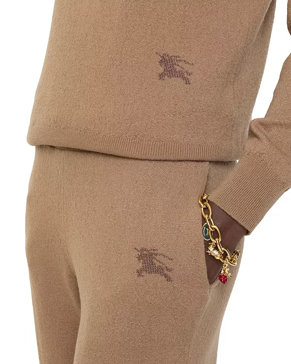 Брюки спортивные Burberry, женские, шерстяная смесь, камуфляж — фото 2