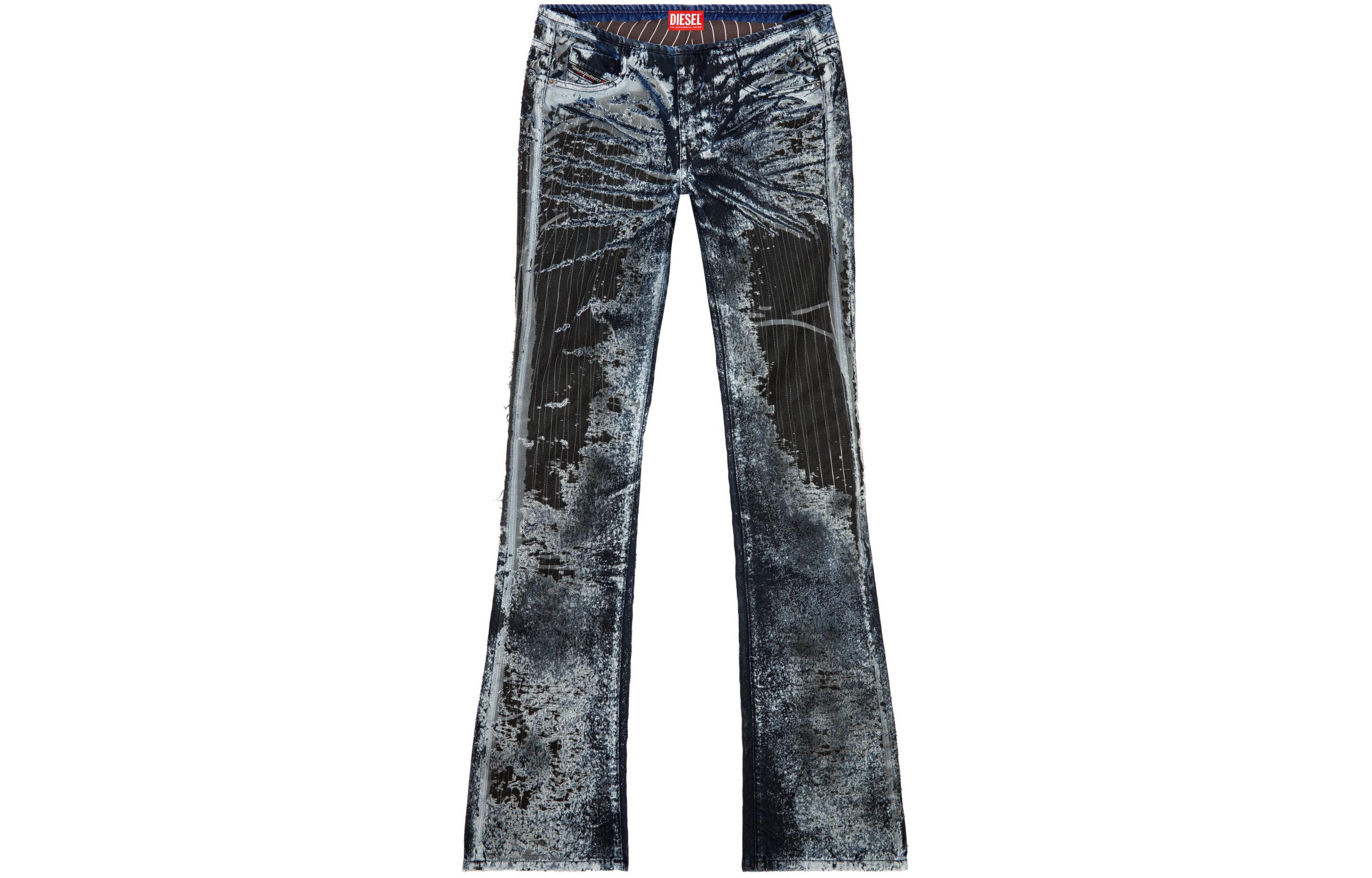 Джинсы D Shark Bootcut DIESEL, черные — фото 2