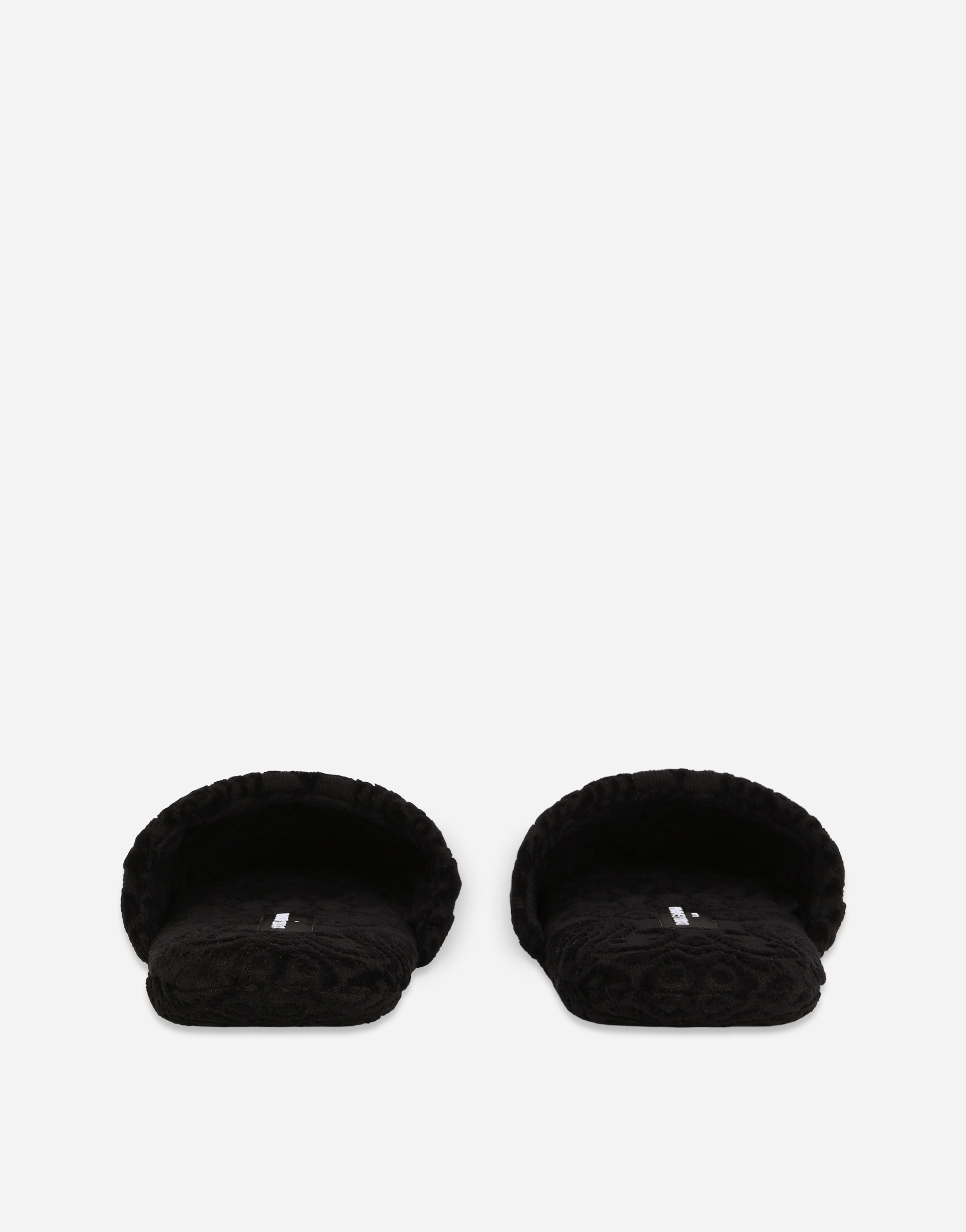 Тапочки из жаккардового махрового хлопка Dolce & Gabbana, мультиколор — фото 3