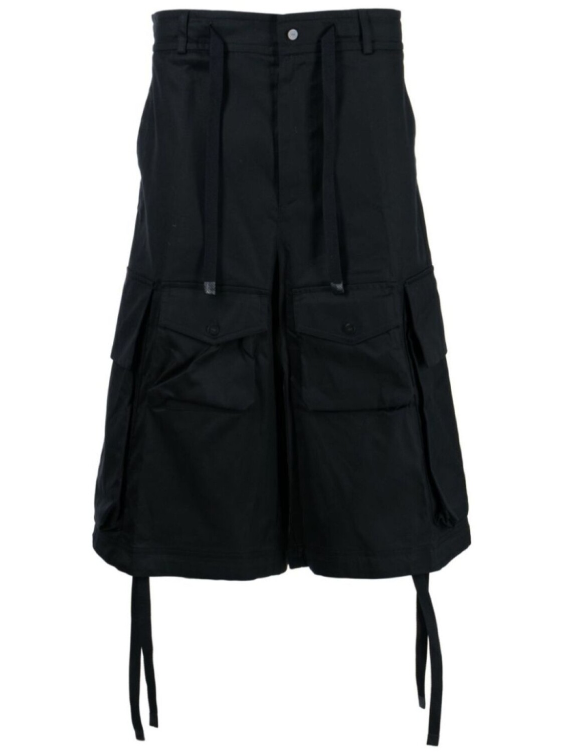

Шорты с заниженным шаговым швом Moncler, черный