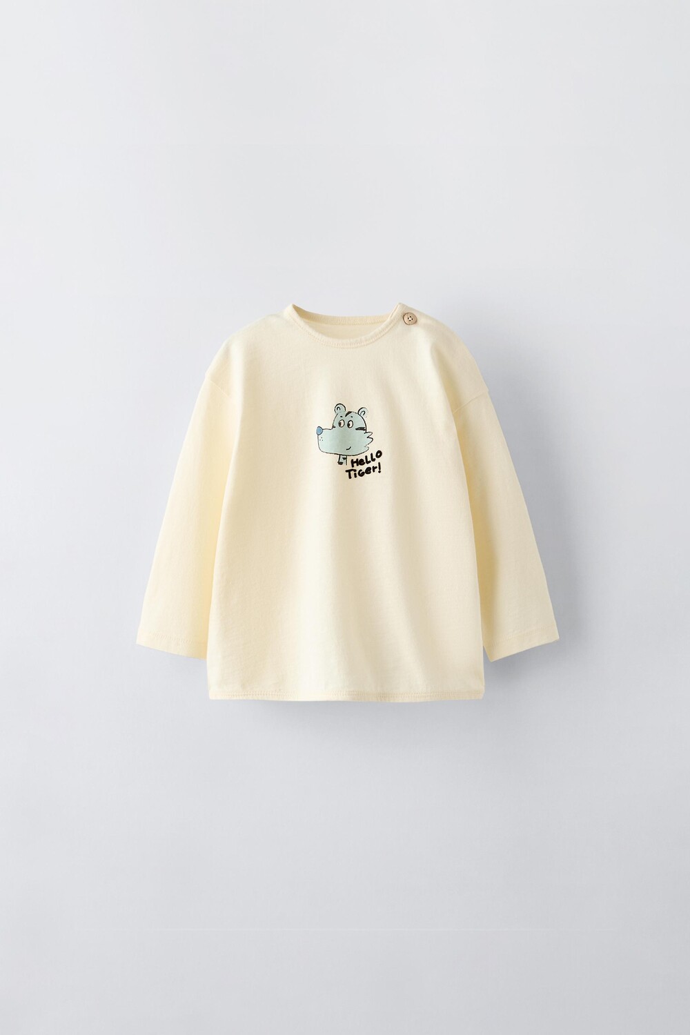 

Футболка с тигром ZARA, светло-желтый