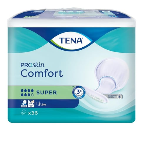 

Анатомические подгузники, 36 шт. Tena Comfort Proskin Super, Essity Poland