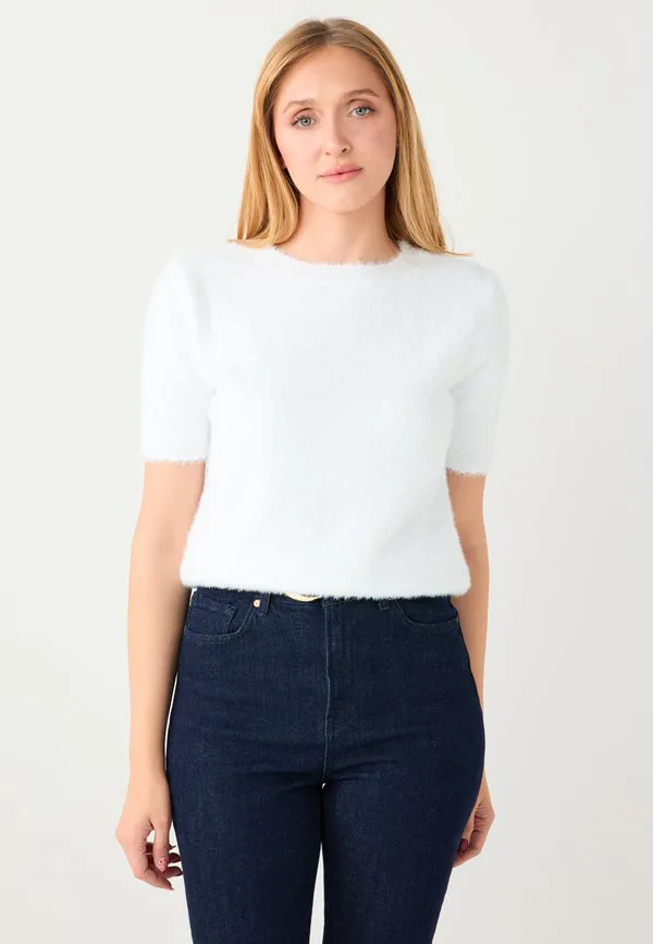 

Базовая футболка с коротким рукавом и круглым вырезом Jimmy Key, Ecru, Бежевый, Базовая футболка с коротким рукавом и круглым вырезом Jimmy Key, Ecru