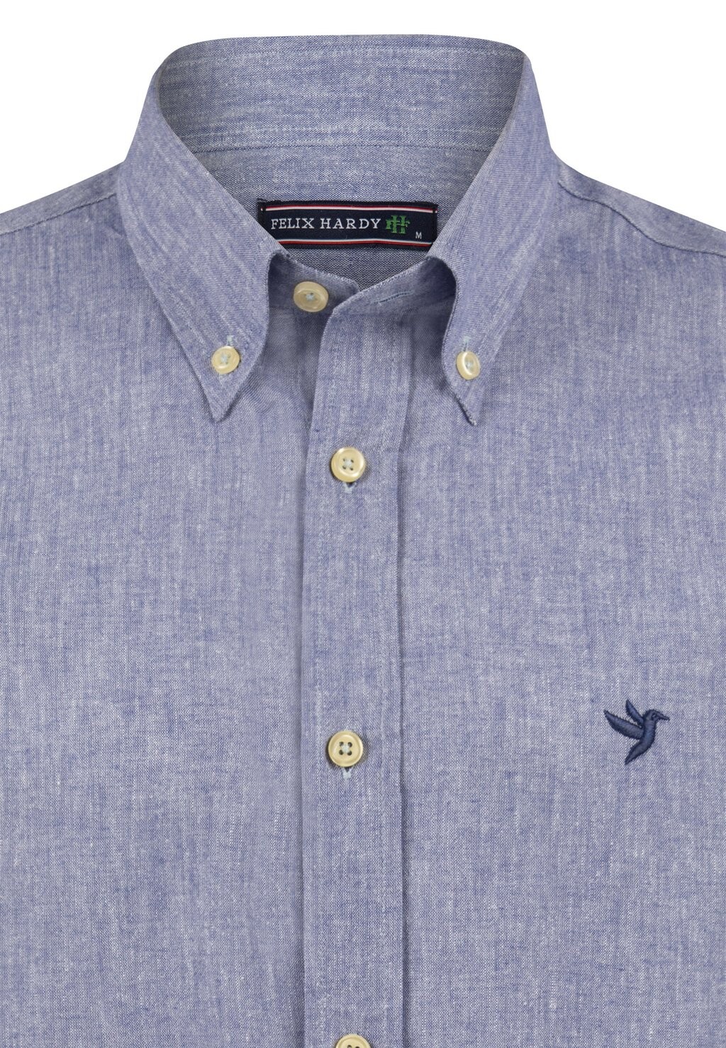 

Рубашка Linen Blended Shirt Felix Hardy, крапчатый синий