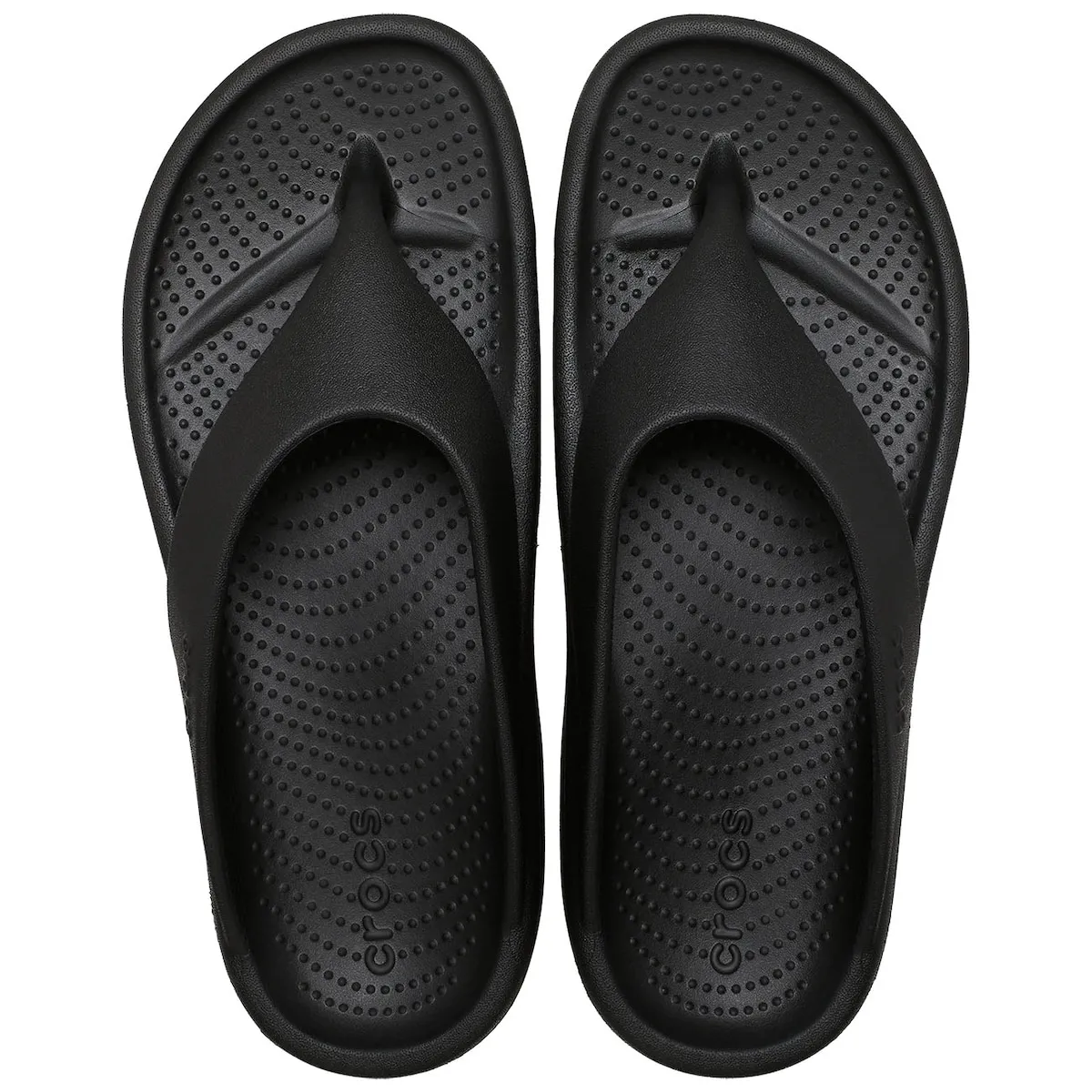 Женские шлепанцы Mellow Recovery Womens Flip W Crocs, черный — фото 3