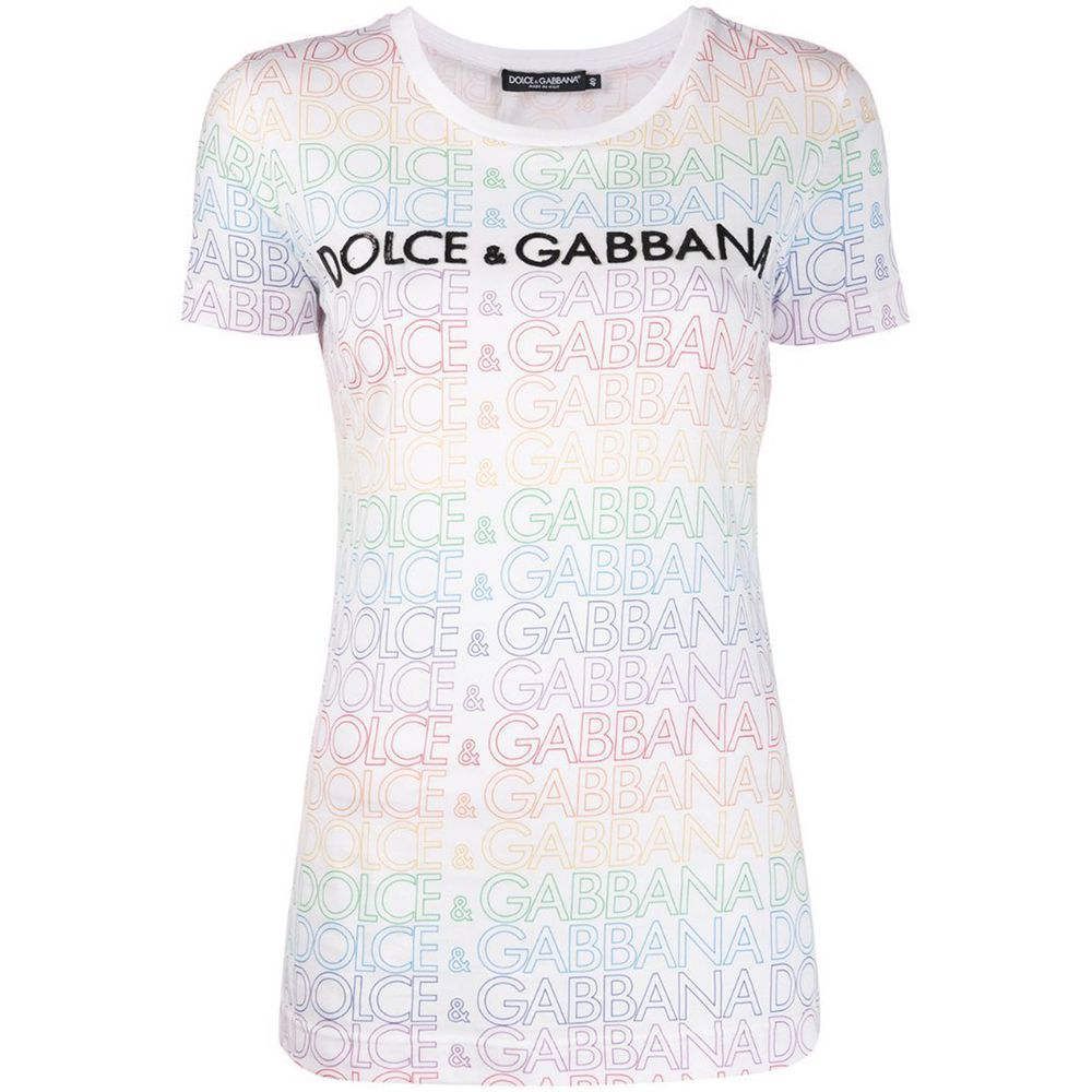

Футболка из хлопка Sculpted Elegance Dolce & Gabbana, белый
