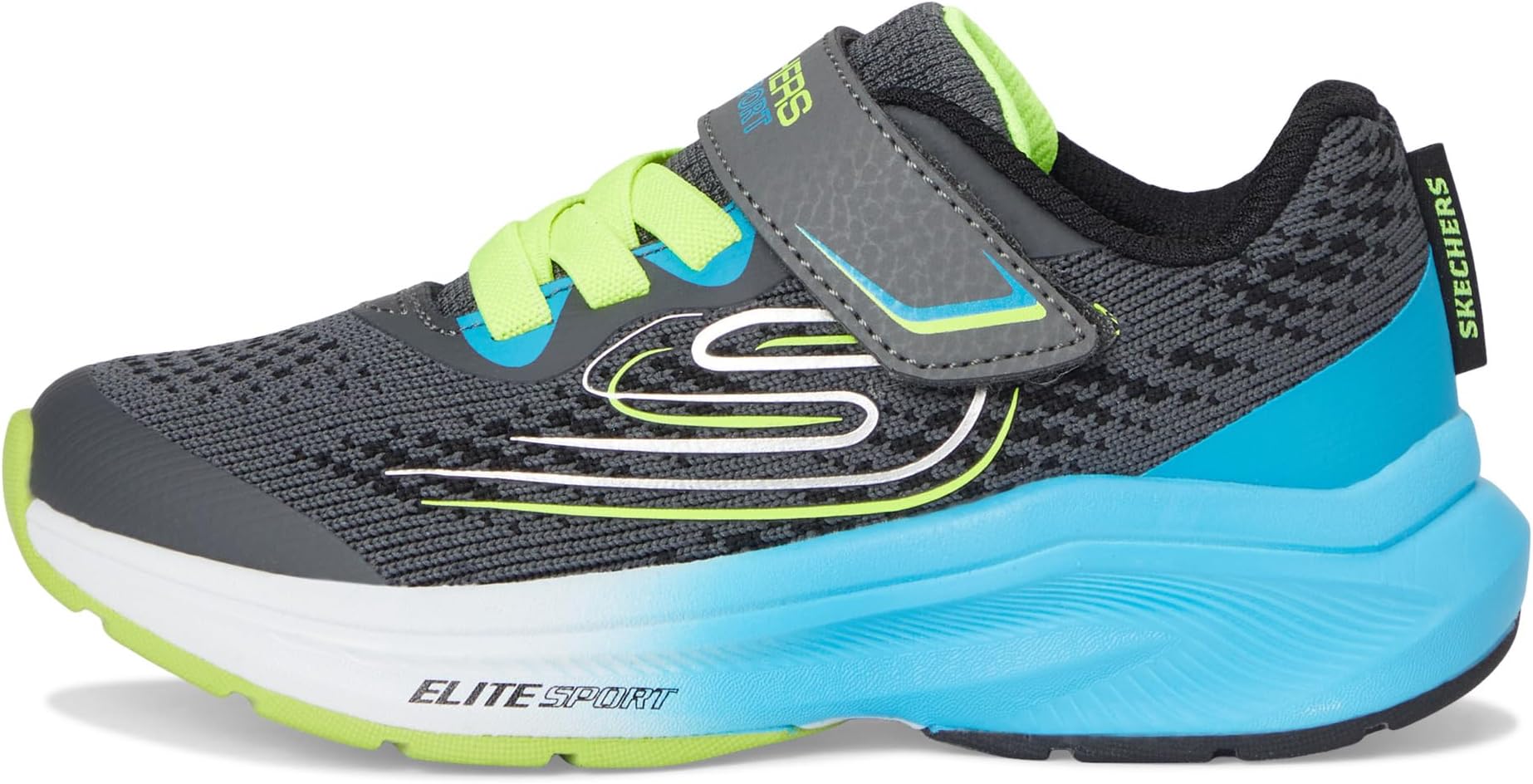 Кроссовки SKECHERS KIDS Elite Sport Stride 403952L, Charcoal/Blue — фото 4