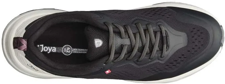 Мужские кроссовки JOYA Veloce M Black/Beige из технической сетки для длительных прогулок и бега, удобные кроссовки на шнуровке, черные — фото 4