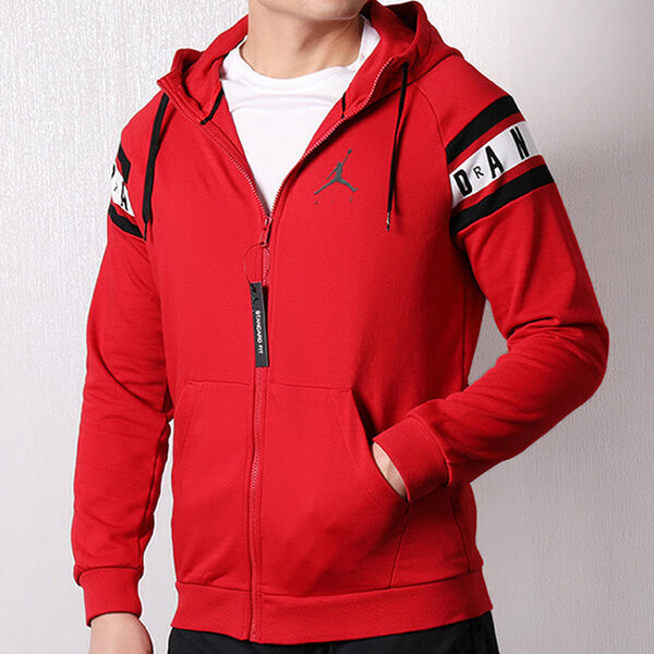 Куртка Air Jordan Casual Sports Long Sleeves Hooded Jacket Red, красный — фото 4