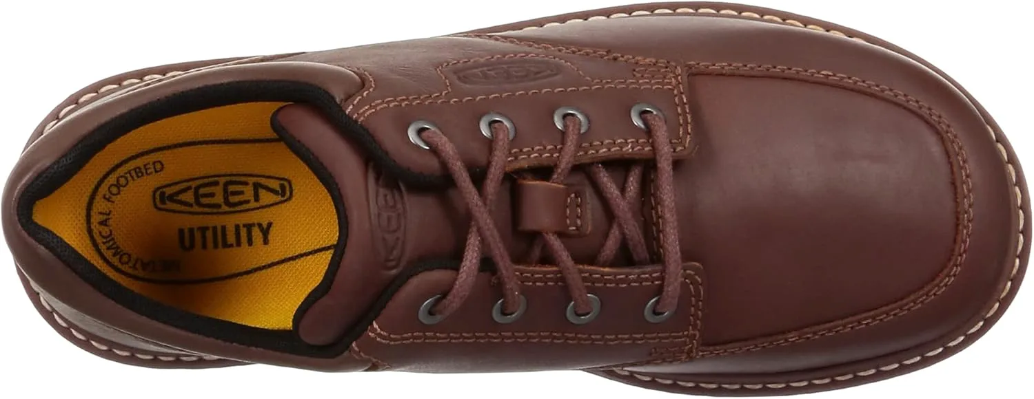 

Мужские рабочие туфли KEEN Utility San Jose Oxford с низким мягким носком и промышленной подошвой, от белого