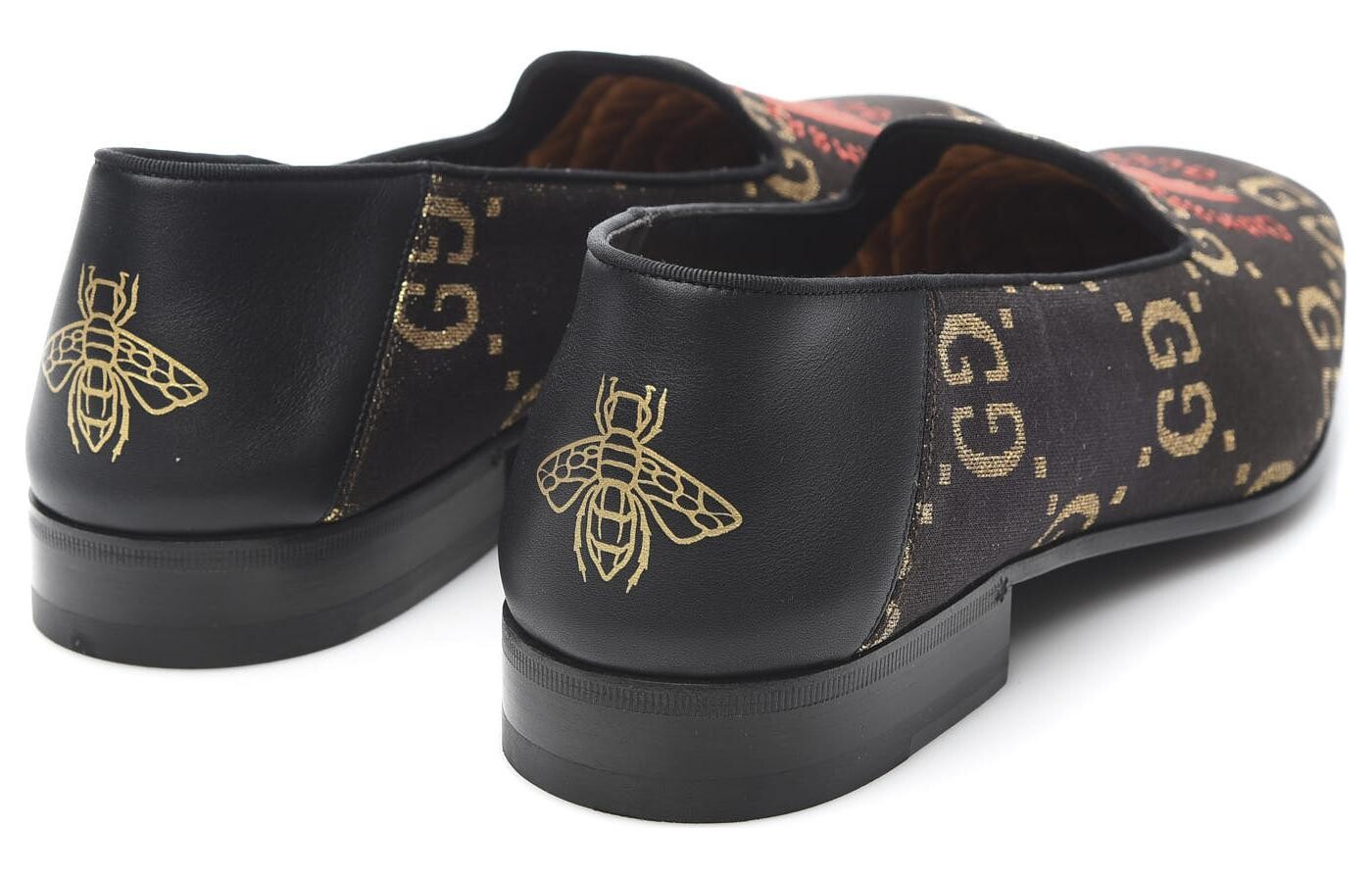 Туфли женские Gucci с логотипом, коричневый — фото 3