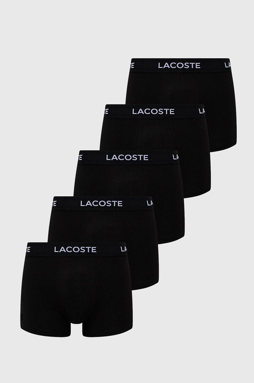 

5 пачек боксеров Lacoste, черный