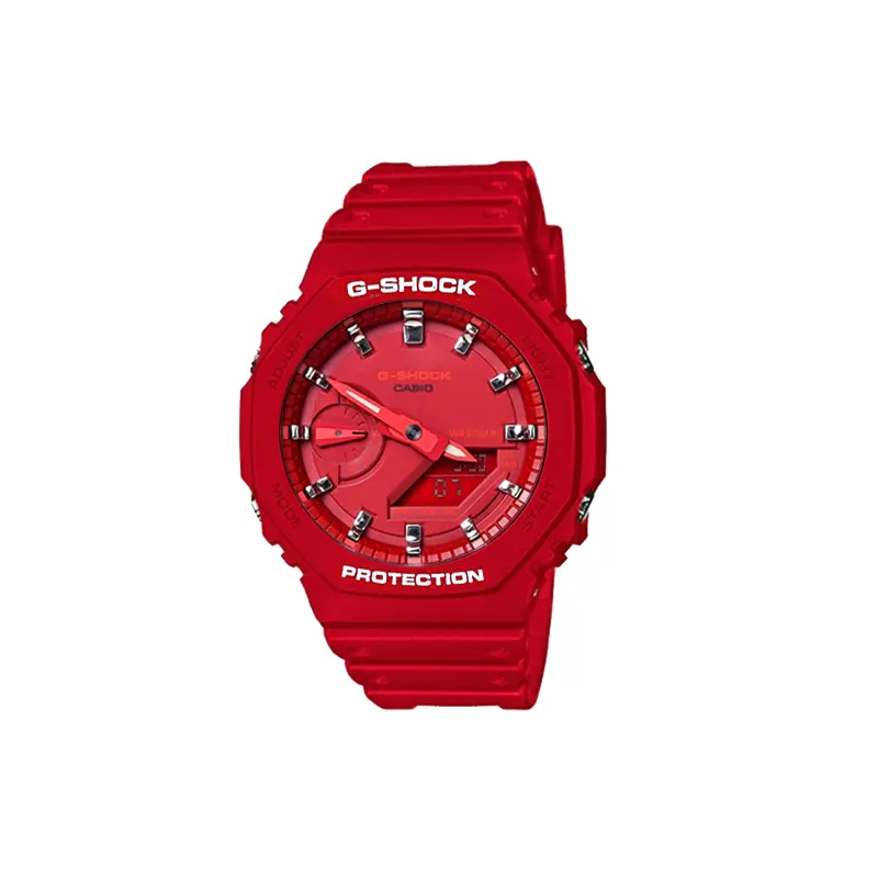 

CASIO Часы Unisex Liquid Crystal/Analog Dual Display Series Red Watch, Blissful Encounter with Silver Scale