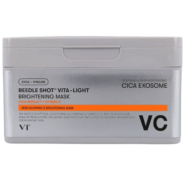 

Осветляющие тканевые маски с витаминами. в, 30 шт./1 уп. Vt Cosmetics Reedle shot