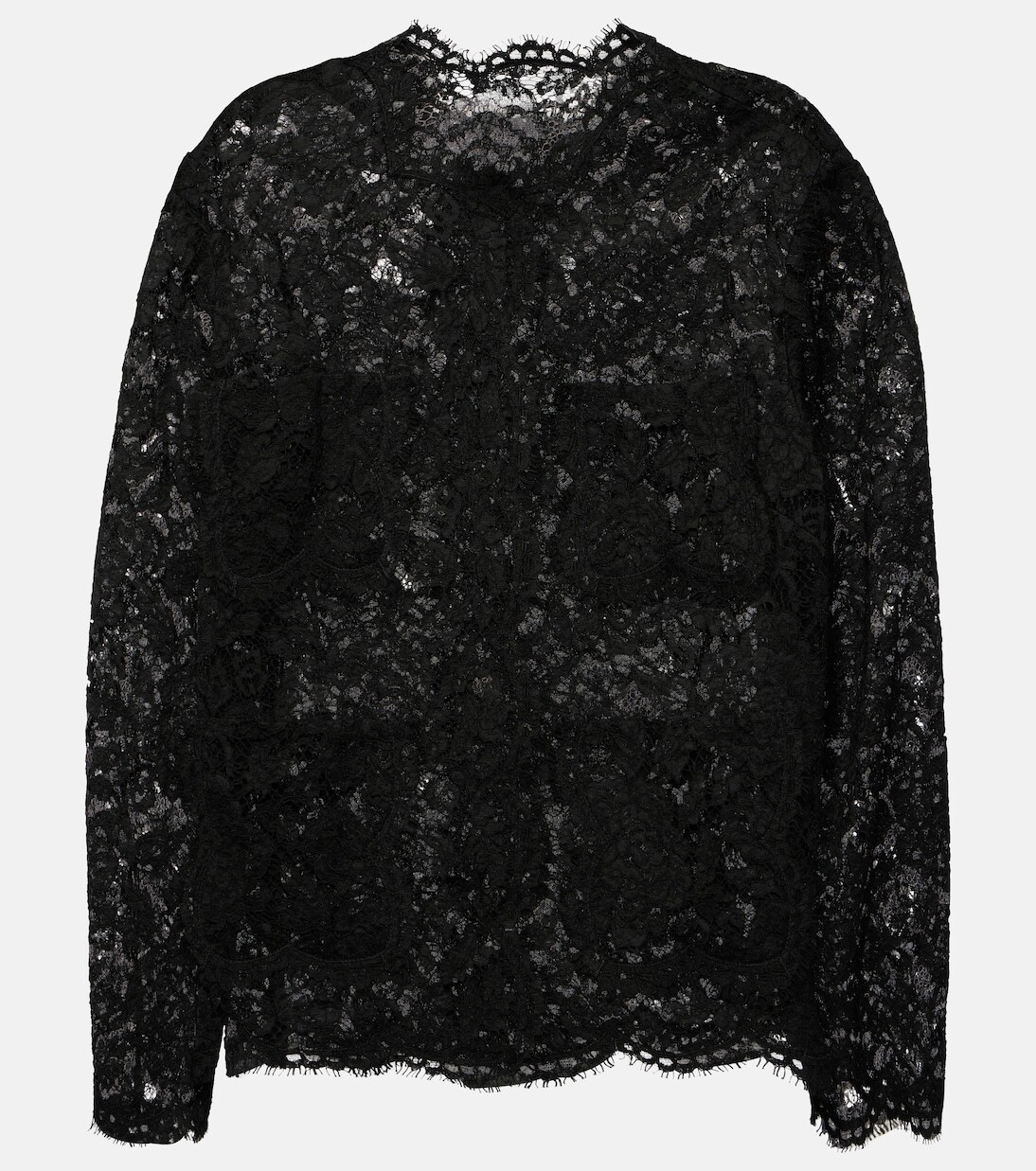 

Кружевная блузка Dolce&Gabbana, черный