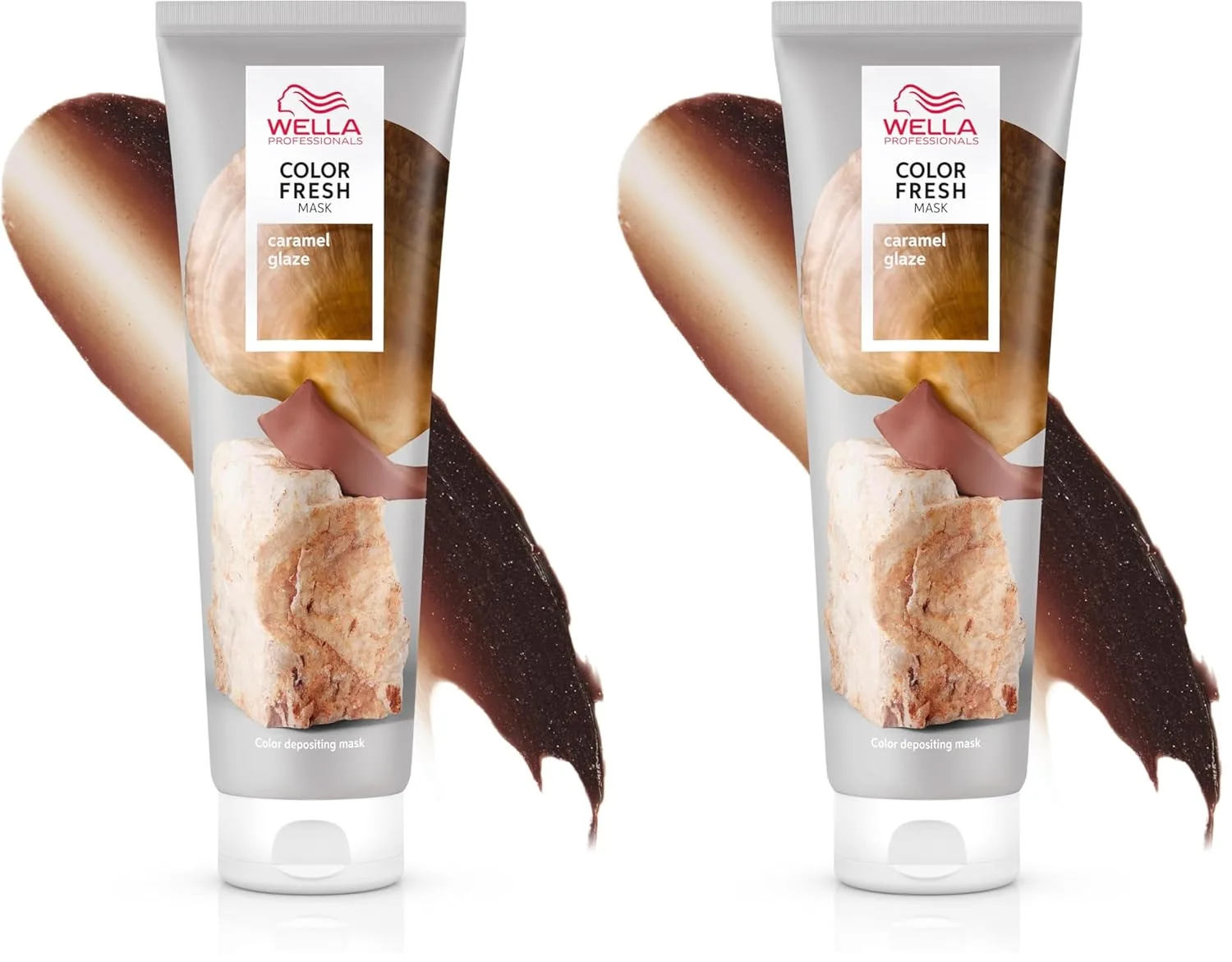 Wella Color Fresh Mask, восстанавливающая маска для волос с авокадо, 150 мл 283.50 г (2 шт.), Caramel Glaze