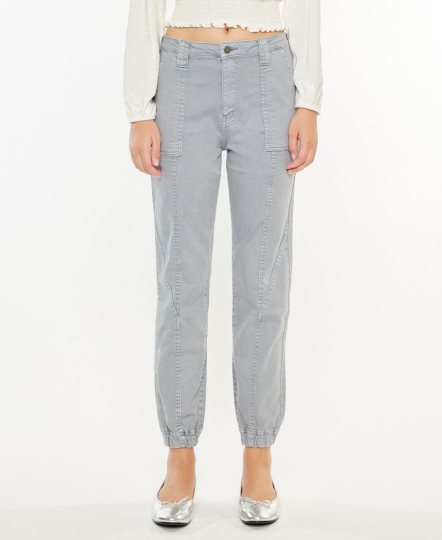 

Женские джинсовые брюки-джоггеры с высокой посадкой Kancan, Gray