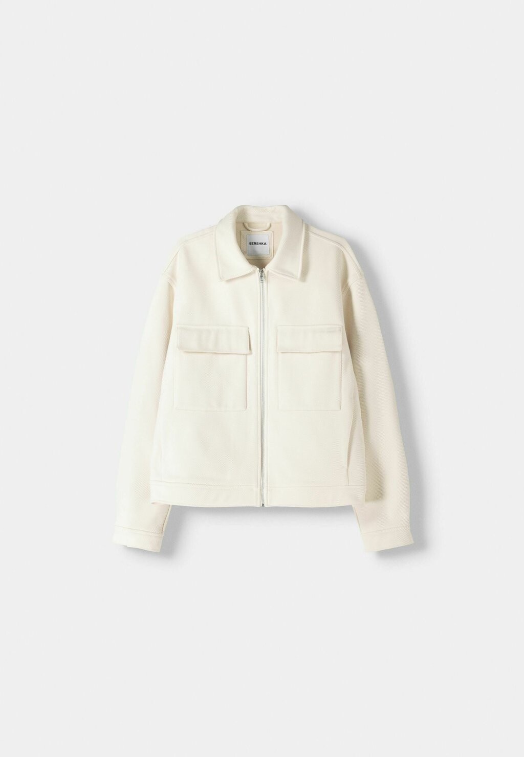 

Летняя куртка WITH POCKETS Bershka, бежевый